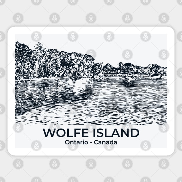 Wolfe Island - Ontario Magnet by Lakeric